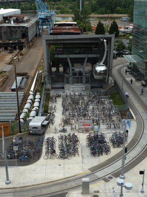 At this location is also America’s largest bike valet service — free to everyone